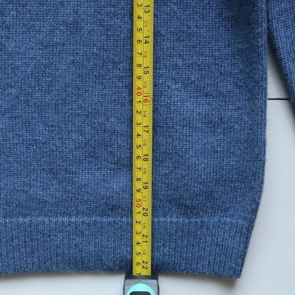 Vineyard Vines Fair Isle 1/4 Zip Sweater Blue Red Merino Wool Alpaca Long Sleeve - Picture 14 of 16